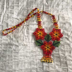 Hand made beads necklace.. Mexican style